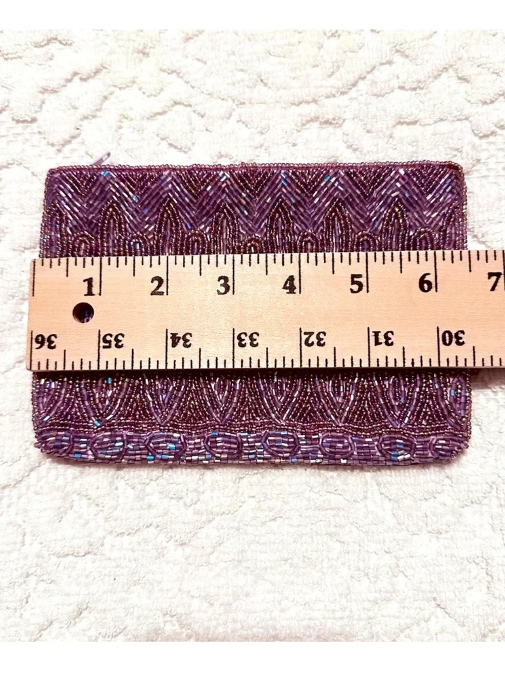 Lord & Taylor | Pouch | Lilac Beaded Pouch
